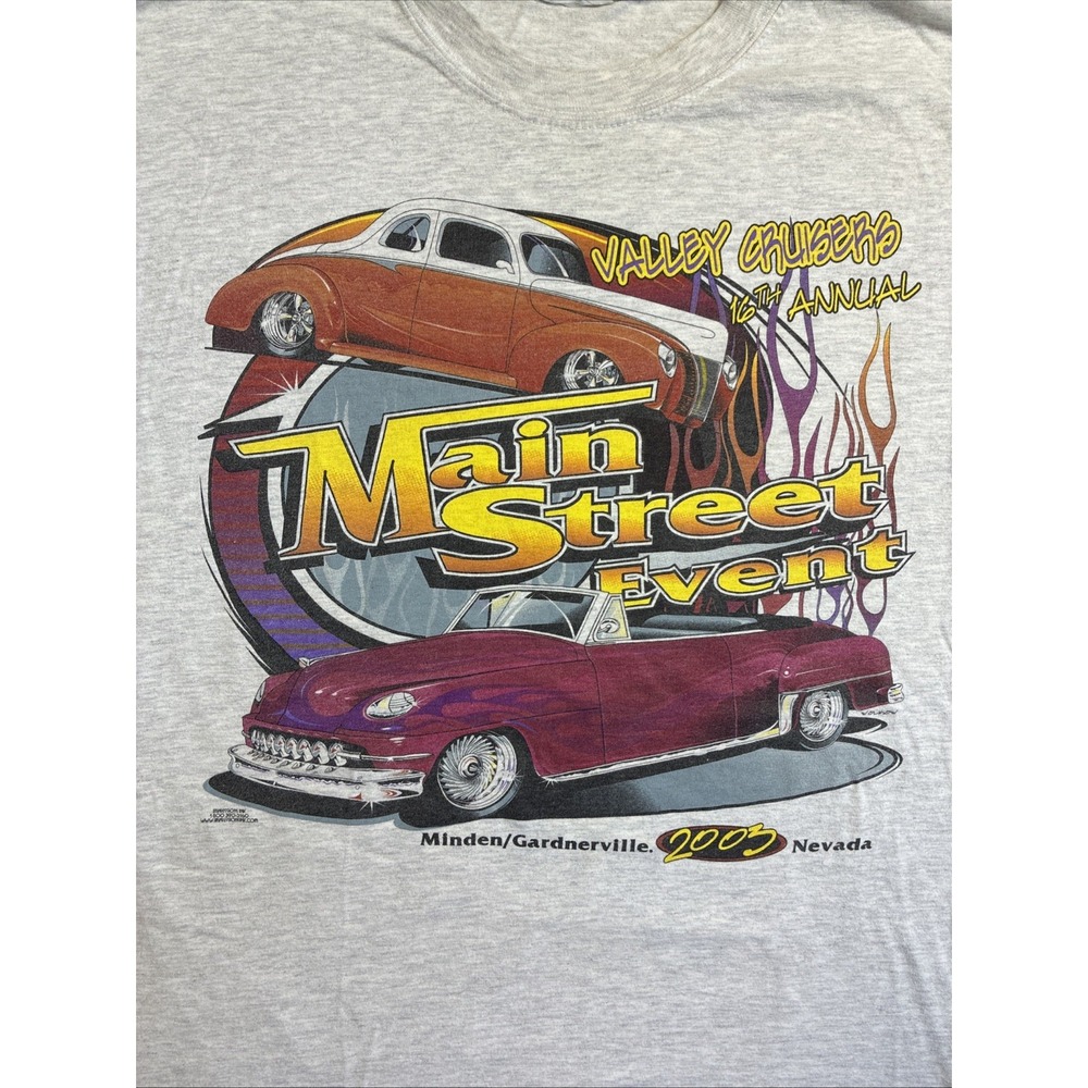 2003 Valley Cruisers 16th Annual Main Street Even Nevada T-Shirt Large